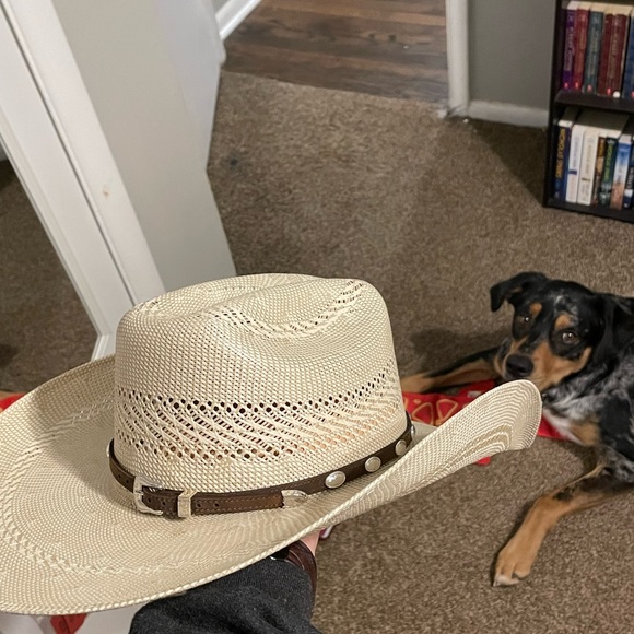 Rafter C straw hat, worn 3 times - Picture 2 of 2